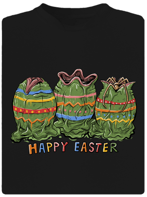 Happy Easter pánské sportovní tričko Black