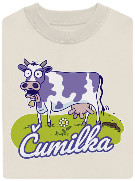 Čumilka unisex mikina bez kapuce Off White