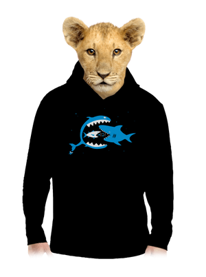 Rybky dětská mikina klokanka Black