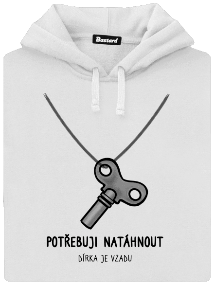 Potřebuji natáhnout dámská mikina klokanka White