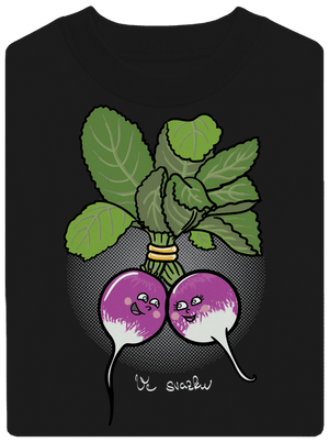 Ředkvičky ve svazku unisex mikina bez kapuce Black