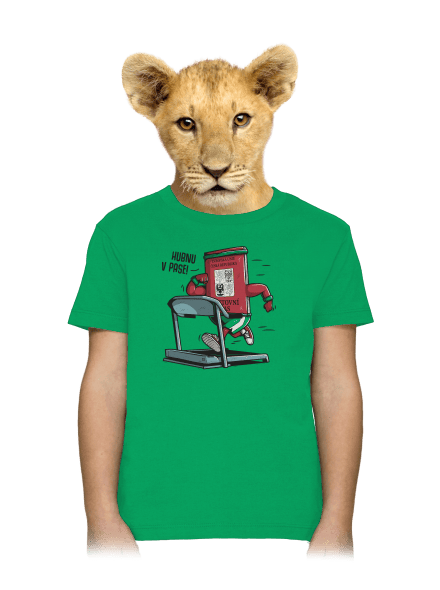 Hubnu v pase dětské tričko Kelly Green