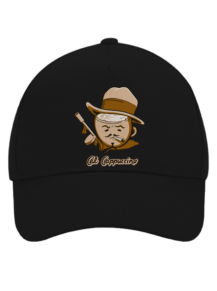 Al Cappuccino kšiltovka baseballka Black
