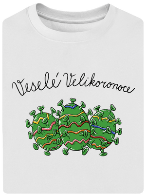 Veselé Velikoronoce unisex tričko oversized White