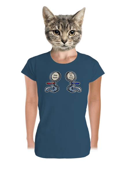 Polévka Gazpacho dámské tričko premium Petrol Blue