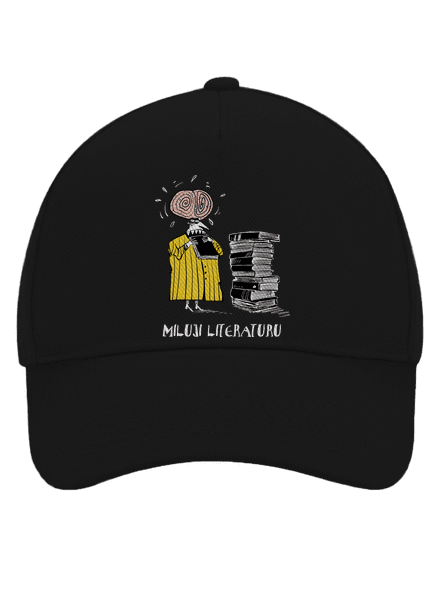 Miluji literaturu kšiltovka baseballka Black