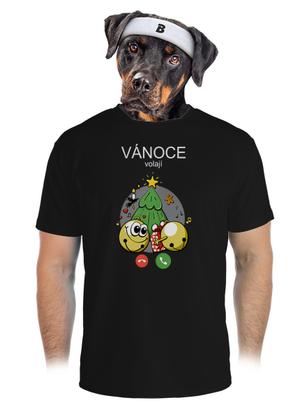 Vánoce volají pánské sportovní tričko Black