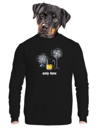 unisex mikina bez kapuce