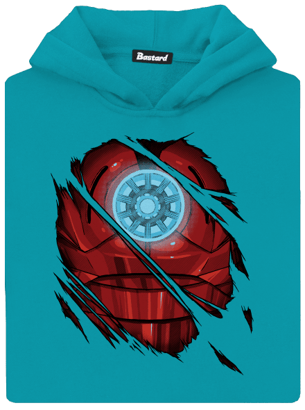 Ironman dětská mikina klokanka Hawaiian Blue