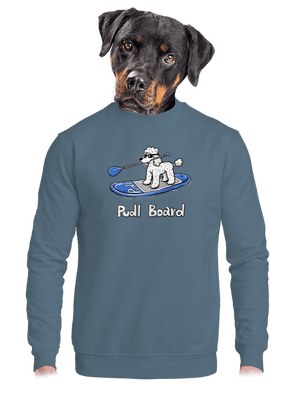 Pudl board unisex mikina bez kapuce Nordic Blue