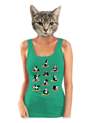 Pandí jóga dámské tílko klasické Mint Mal