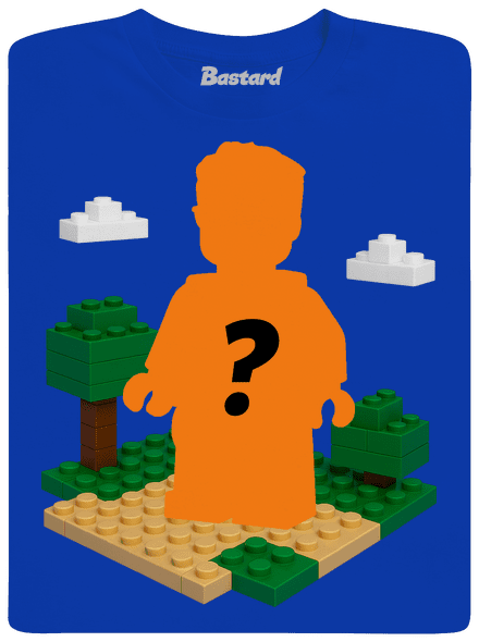 Lego postava z vlastní fotky pánské dlouhý rukáv Royal Blue