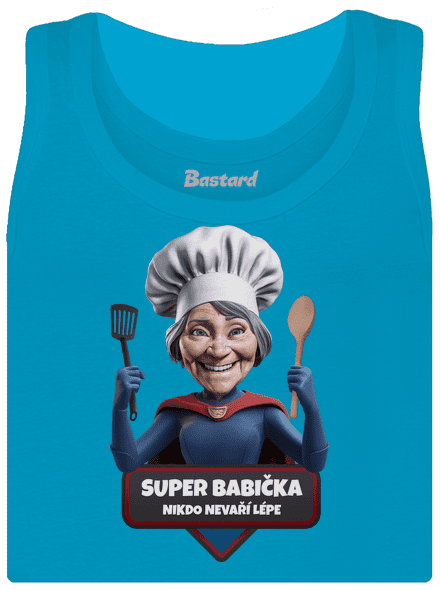 Super babička dámské tílko klasické Blue Atol