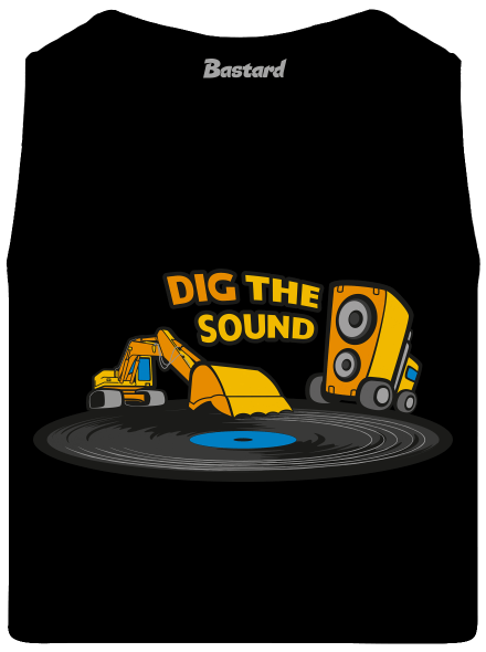 Dig the sound pánské tílko Black