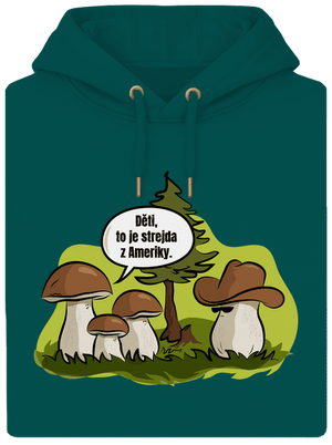Strejda z Ameriky unisex mikina premium Emerald Green