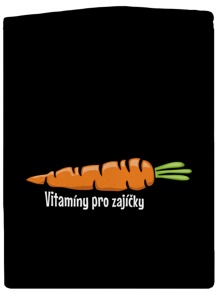 Vitamíny pro zajíčky pánská mikina na zip Black