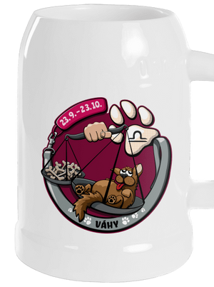 Psí horoskop: Váhy půllitr White