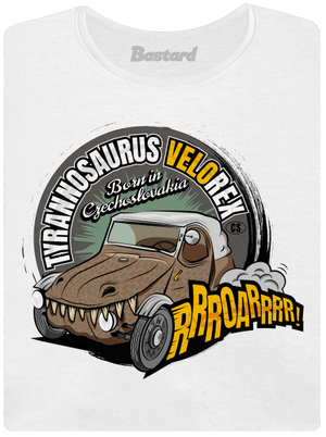 Tyrannosaurus Velorex dámské tričko s lemem White