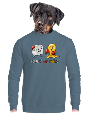 unisex mikina bez kapuce