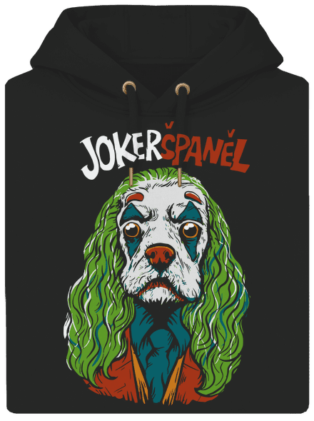 JokerŠpaněl unisex mikina premium Dark Black