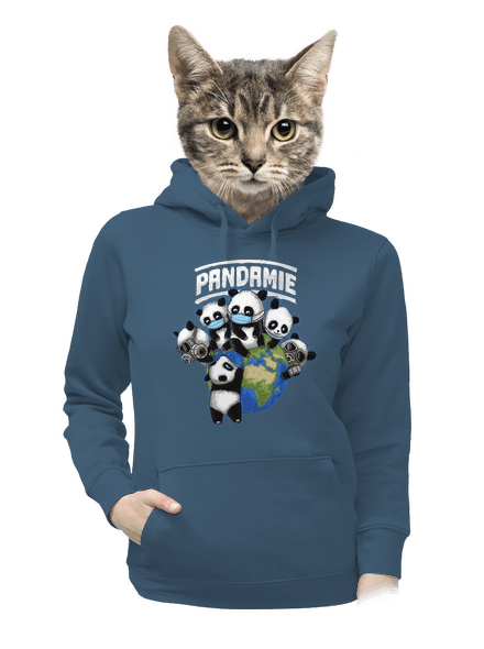Pandamie dámská mikina klokanka Denim