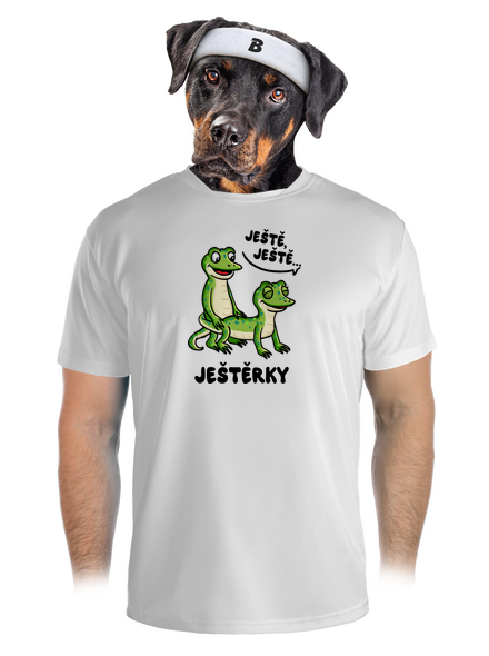 Ještě, ještě pánské sportovní tričko White