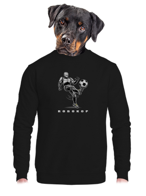 Robokop unisex mikina bez kapuce Black