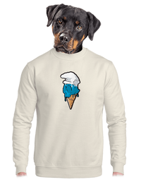 unisex mikina bez kapuce