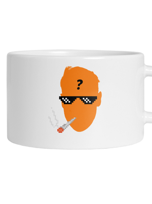 Thug life hrnek makronka White