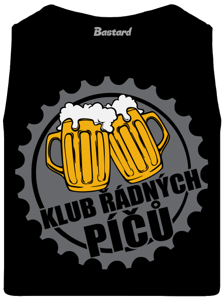 Klub řádných píčů pánské tílko Black