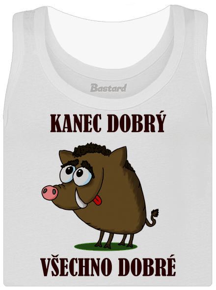 Kanec dobrý dámské tílko klasické White