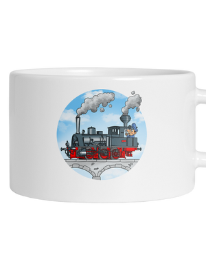 Kouř z komína hrnek makronka White