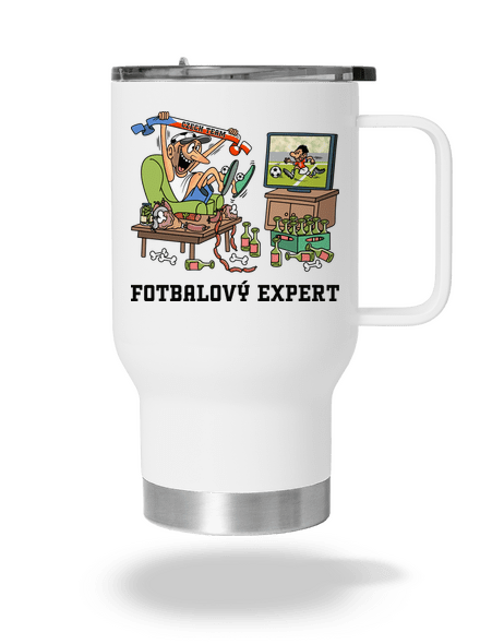 Fotbalový expert termohrnek White