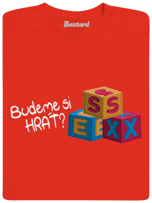 Budeme si hrát pánské tričko Fiery Red