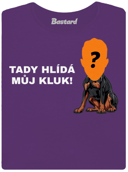 Tady hlídám já dámské tričko premium Purple