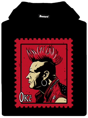 Známka punku dámská mikina klokanka Black