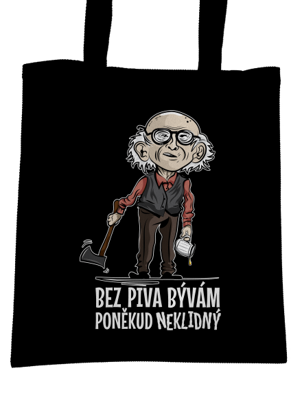 Neklidný bez piva taška Black