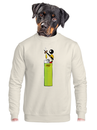 unisex mikina bez kapuce