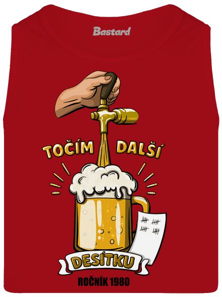 Točím další desítku pánské tílko Red