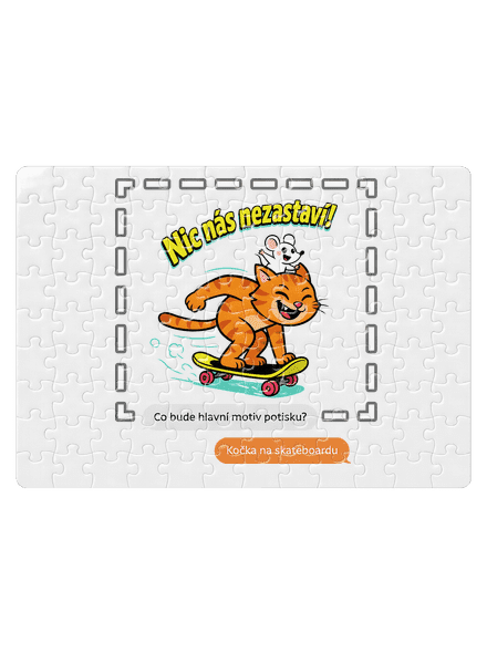 Vlastní AI obrázek puzzle White