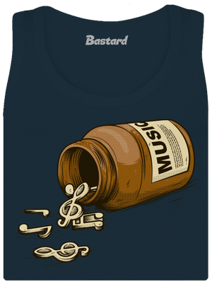 Music Pills dámské tílko klasické Navy