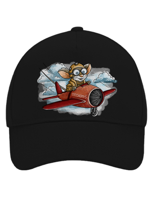 Tryskomyš kšiltovka baseballka Black