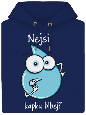 Nejsi kapku blbej unisex mikina premium Navy