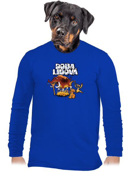 Doba libová pánské dlouhý rukáv Royal Blue