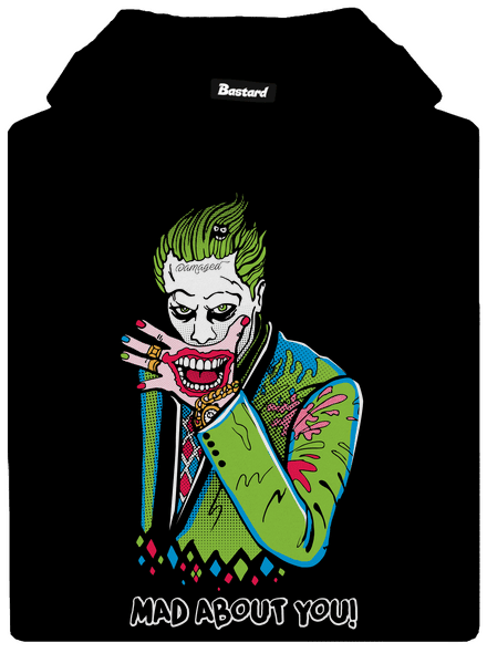 Joker a Harley pánská mikina klokanka Black