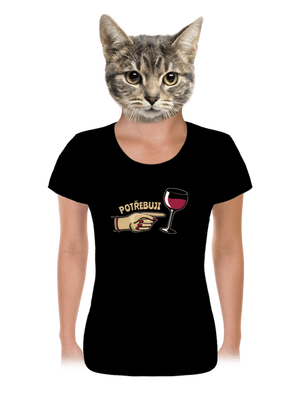 Rodinné potřeby dámské tričko Black