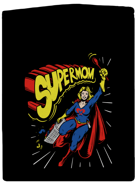 Supermom dámská mikina na zip Black
