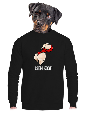 unisex mikina bez kapuce