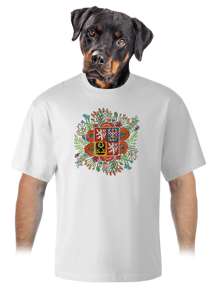 Moje rodná země Česká republika  unisex tričko oversized White