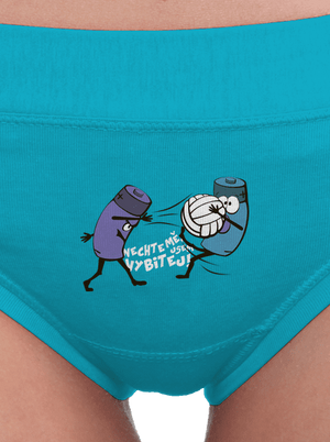 Vybitej dámské kalhotky Turquoise